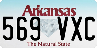 AR license plate 569VXC