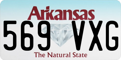 AR license plate 569VXG