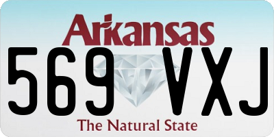 AR license plate 569VXJ