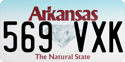 AR license plate 569VXK