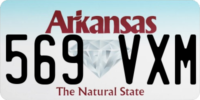 AR license plate 569VXM