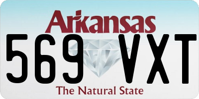 AR license plate 569VXT