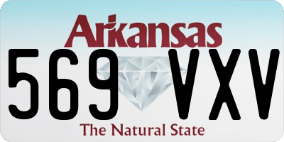 AR license plate 569VXV