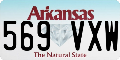 AR license plate 569VXW