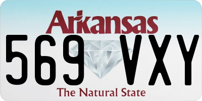 AR license plate 569VXY