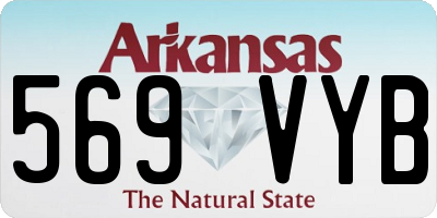 AR license plate 569VYB