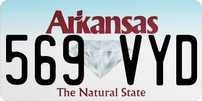 AR license plate 569VYD