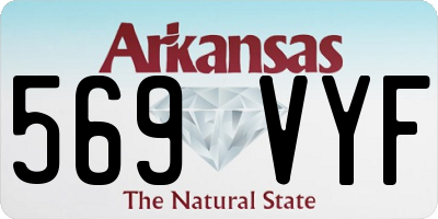 AR license plate 569VYF