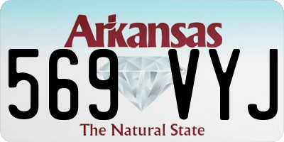 AR license plate 569VYJ