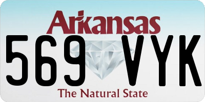 AR license plate 569VYK