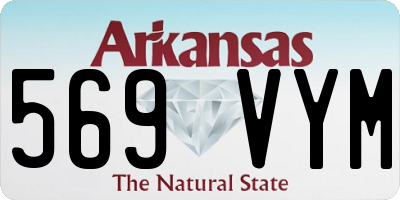 AR license plate 569VYM