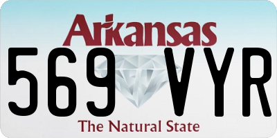 AR license plate 569VYR