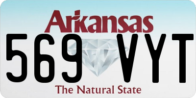 AR license plate 569VYT