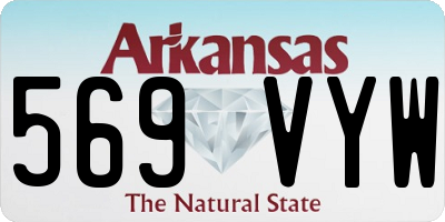 AR license plate 569VYW