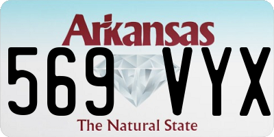 AR license plate 569VYX