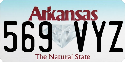 AR license plate 569VYZ