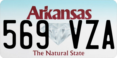 AR license plate 569VZA