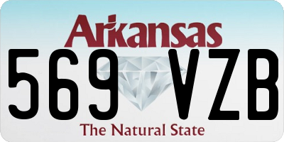 AR license plate 569VZB