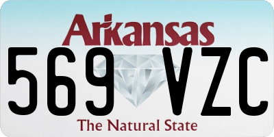 AR license plate 569VZC