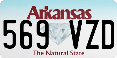 AR license plate 569VZD