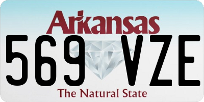 AR license plate 569VZE