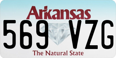AR license plate 569VZG