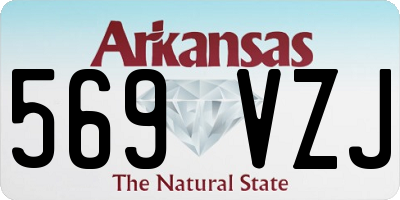 AR license plate 569VZJ