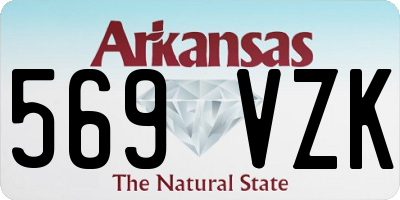 AR license plate 569VZK
