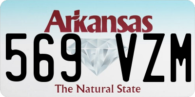 AR license plate 569VZM