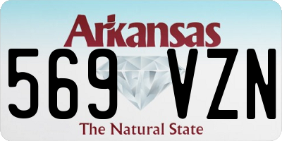AR license plate 569VZN