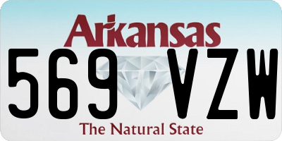 AR license plate 569VZW