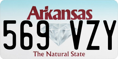 AR license plate 569VZY