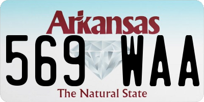 AR license plate 569WAA