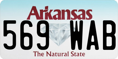 AR license plate 569WAB