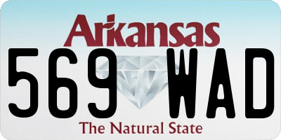 AR license plate 569WAD
