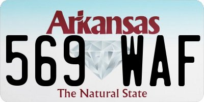 AR license plate 569WAF
