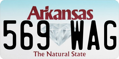 AR license plate 569WAG