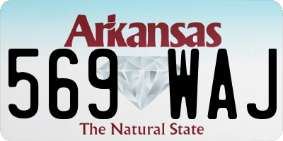 AR license plate 569WAJ