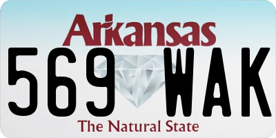 AR license plate 569WAK