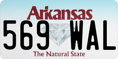 AR license plate 569WAL