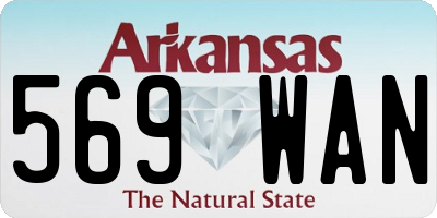 AR license plate 569WAN