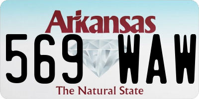 AR license plate 569WAW