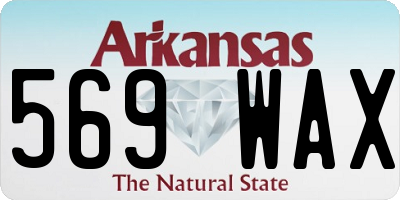 AR license plate 569WAX
