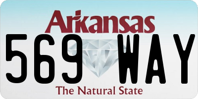 AR license plate 569WAY