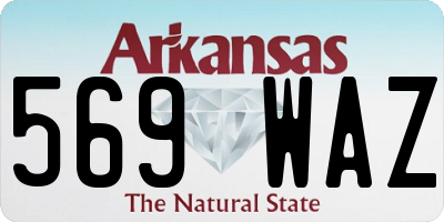 AR license plate 569WAZ