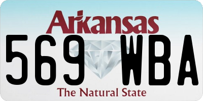AR license plate 569WBA