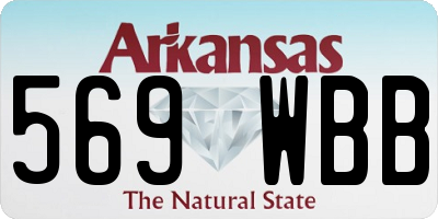 AR license plate 569WBB