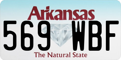 AR license plate 569WBF