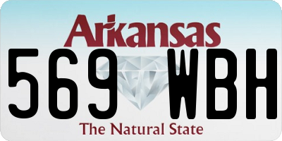 AR license plate 569WBH