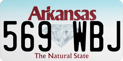 AR license plate 569WBJ